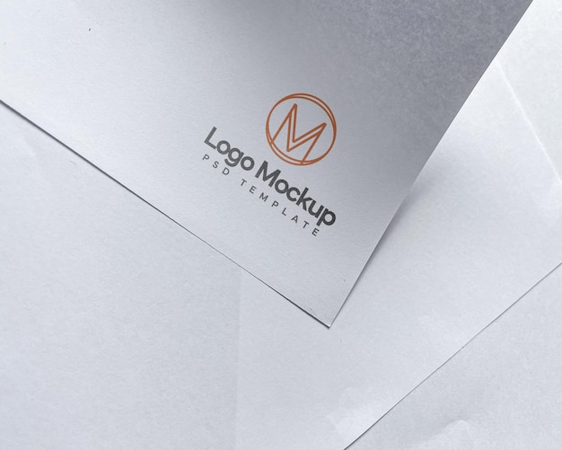 Modelagem de papel do logotipo