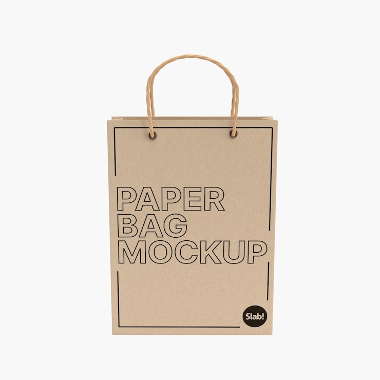 PSD modelagem de saco de papel 2