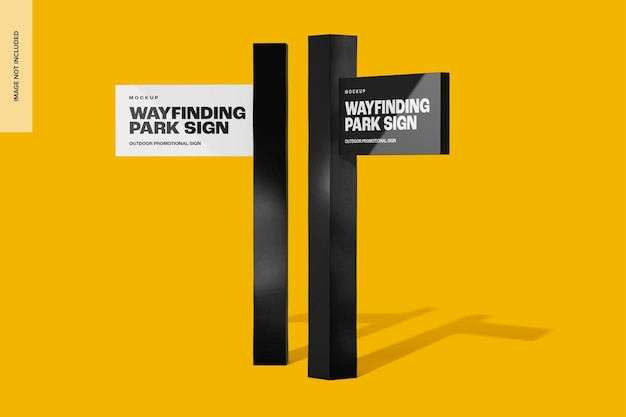 Modelagem de sinais do Parque Wayfinding