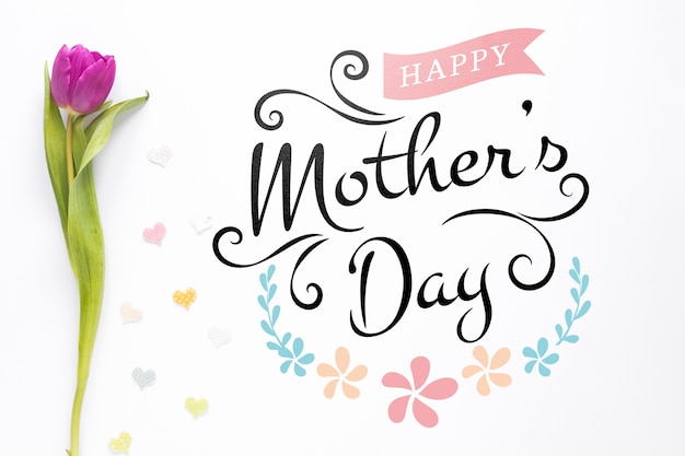 Modelagem do dia das mães com copyspace