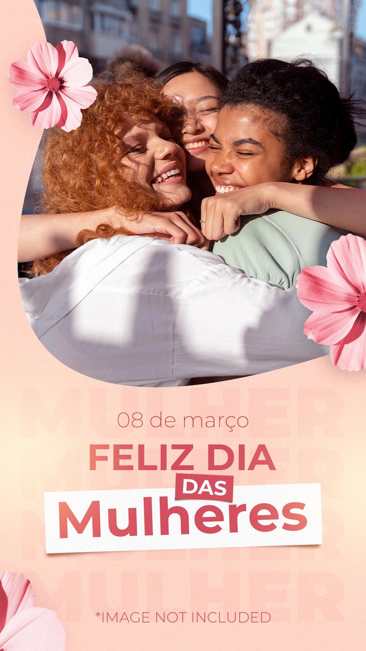PSD modelagem do dia internacional da mulher para mídias sociais