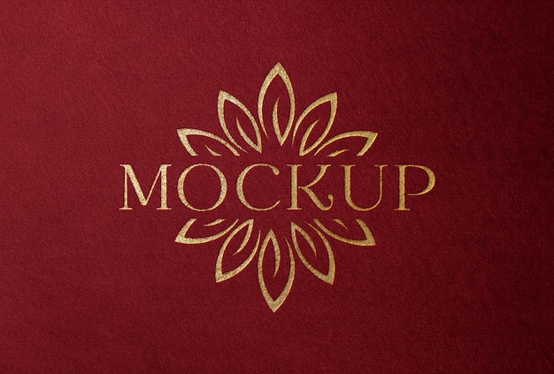 Modelagem do logotipo Luxe Gold Foil