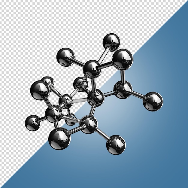 Modelagem molecular isolada em branco