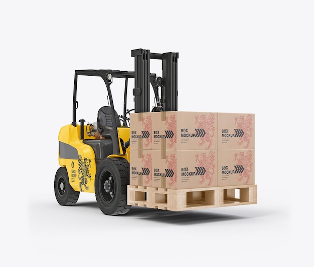 Modelazione di carrello elevatore con scatole