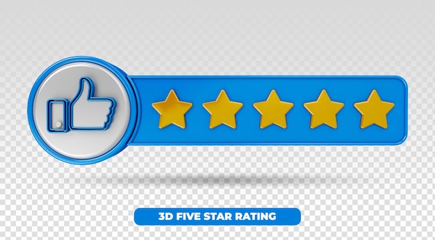 Modèle 3d Classement Par étoiles Avis Des Utilisateurs Notation Concept De Notation Profitant De L'application