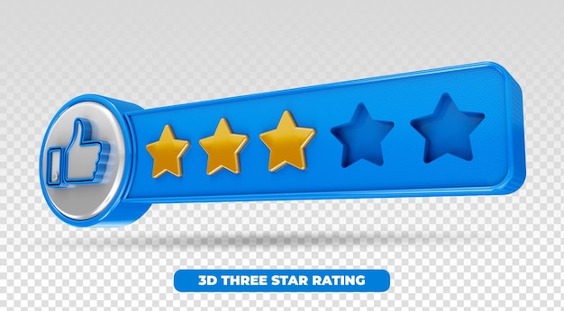 Modèle 3d Classement Par étoiles Avis Des Utilisateurs Notation Concept De Notation Profitant De L'application