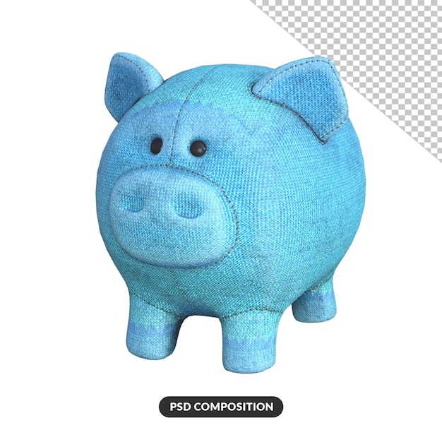 modèle 3D de cochon mignon