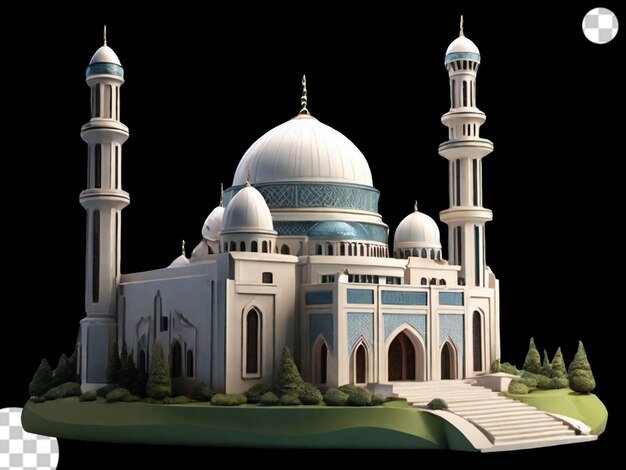 Modèle 3d D'une Mosquée Png Transparent