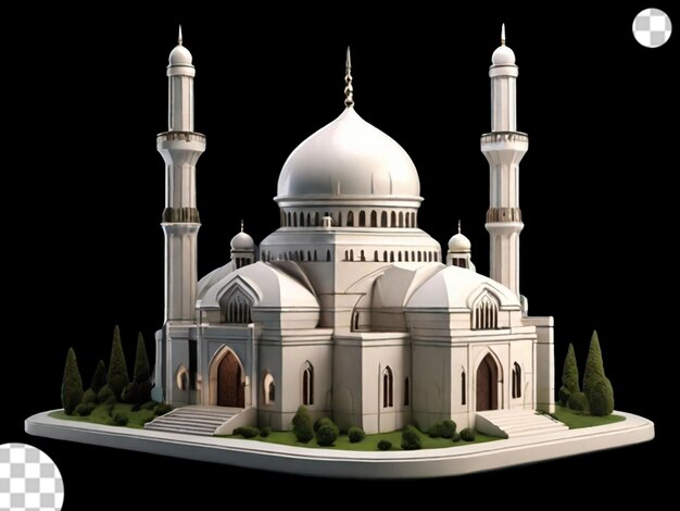 Modèle 3d D'une Mosquée Png Transparent