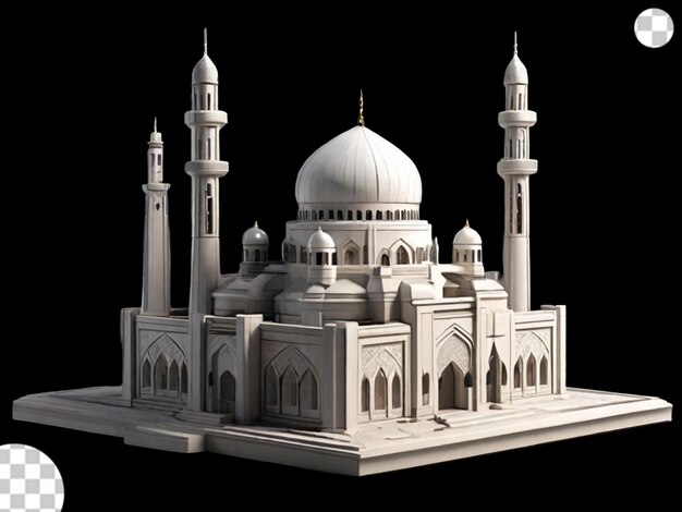 Modèle 3d D'une Mosquée Png Transparent