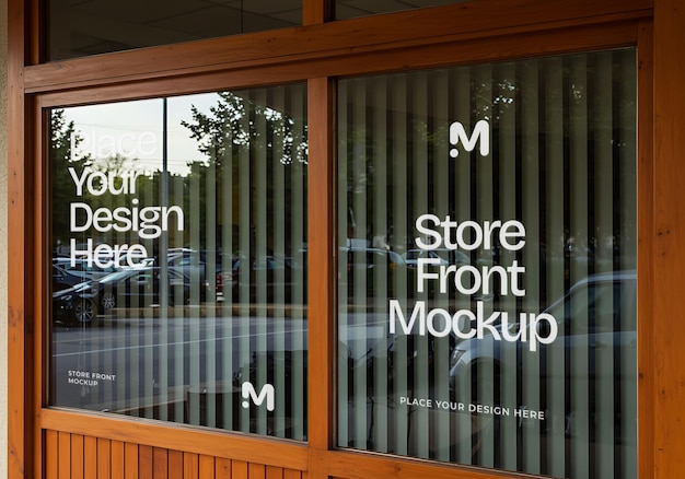 Modèle d'affichage de vitrine pour l'image de marque et la publicité