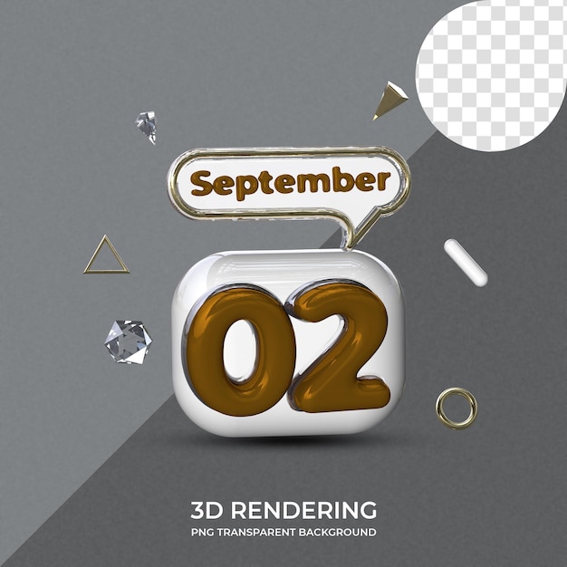 Modèle D'affiche Du 02 Septembre Rendu 3d