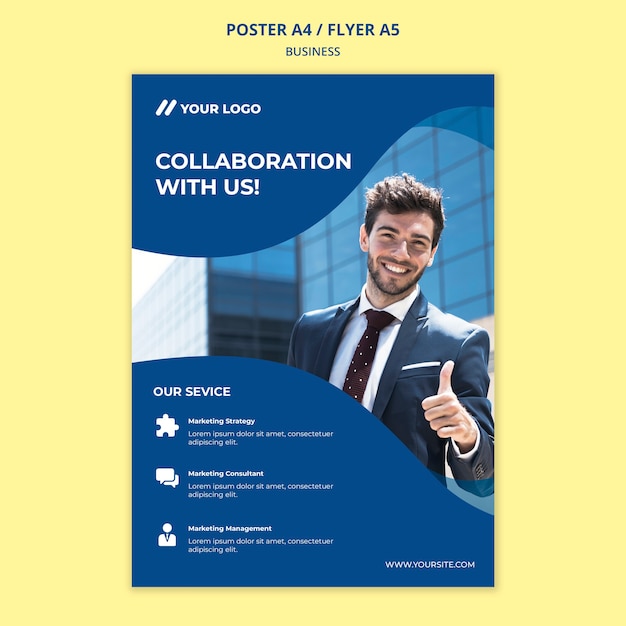 Modèle d'affiche / flyer d'entreprise