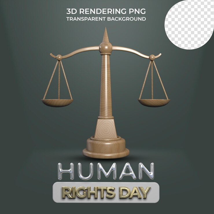 PSD modèle d'affiche pour la célébration de la journée des droits de l'homme