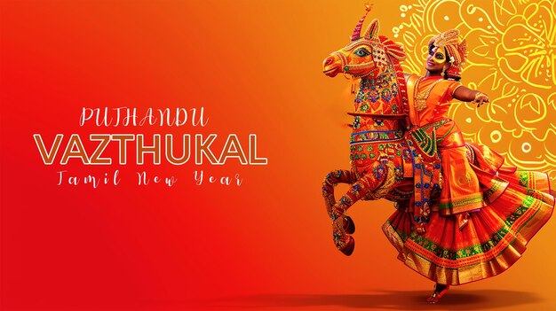 Modèle D'affiche Pour Le Nouvel An Tamil Puthandu