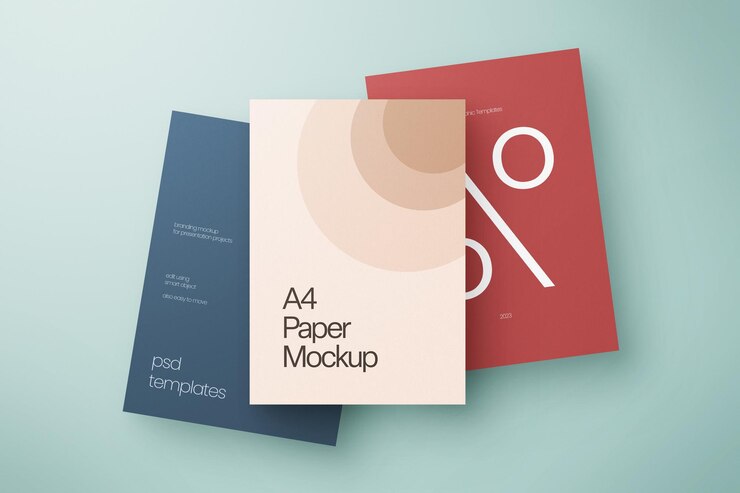 Modèle d'affiche en trois couleurs