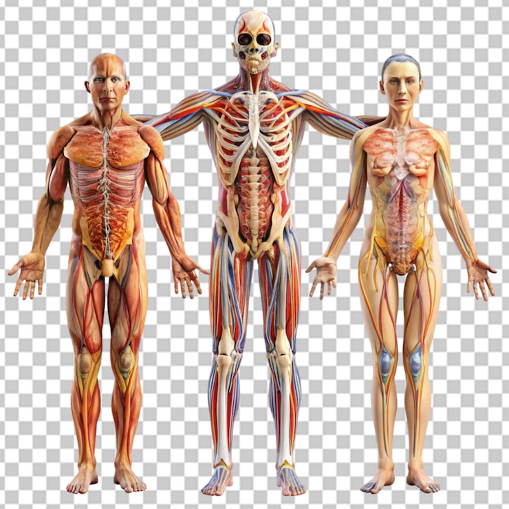 PSD modèle anatomique de la structure musculaire