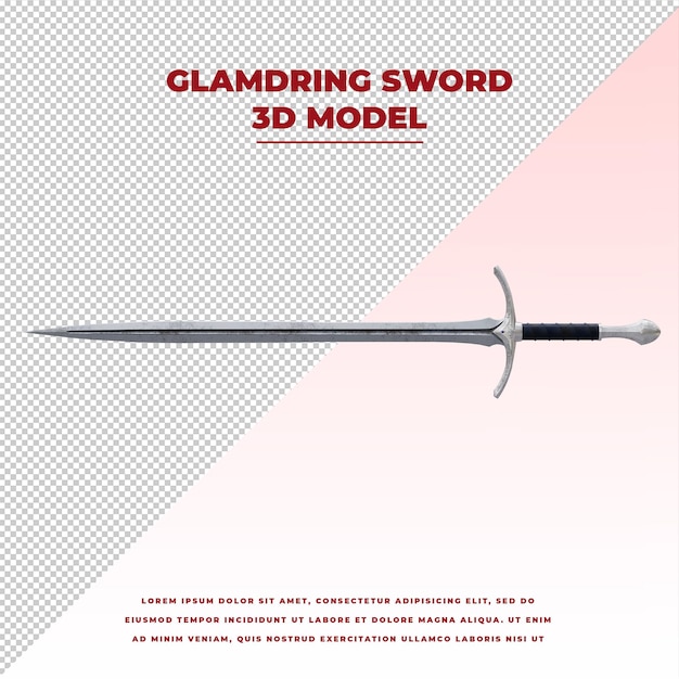 Modèle D'arme D'épée Glamdring