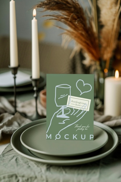 Modèle d'arrangement de la table d'événements verte