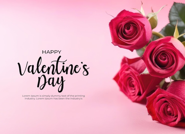 PSD modèle de bannière d'arrière-plan de la saint-valentin
