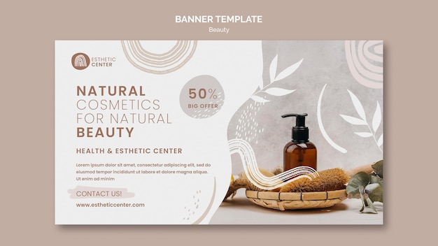 Modèle de bannière de beauté