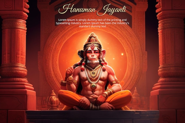 Modèle De Bannière Créative Psd Hanuman Jayanti