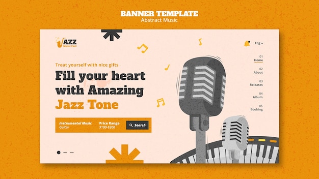 Modèle de bannière du festival de musique