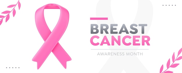 PSD modèle de bannière de médias sociaux campagne d'octobre rose de sensibilisation au cancer du sein