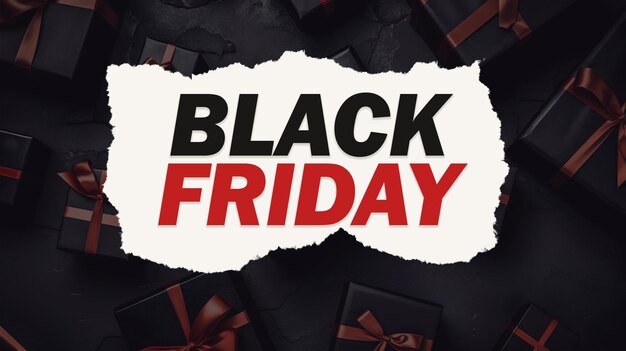 Modèle De Bannière De Médias Sociaux Psd Black Friday Super Sale Avec Texte Modifiable