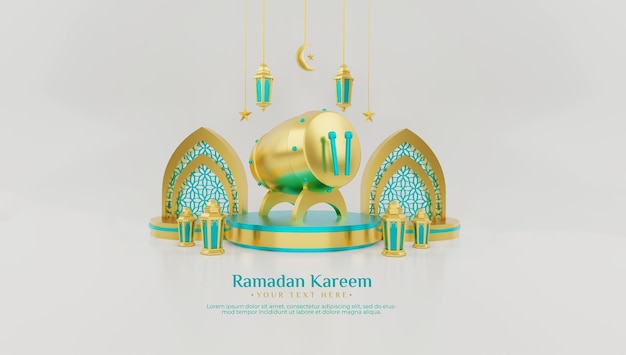 Modèle De Bannière De Ramadan Kareem