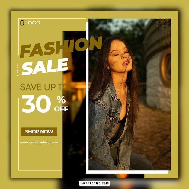 PSD modèle de bannière de vente de mode psd