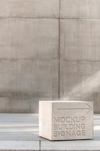 Modèle de bâtiment en béton blanc