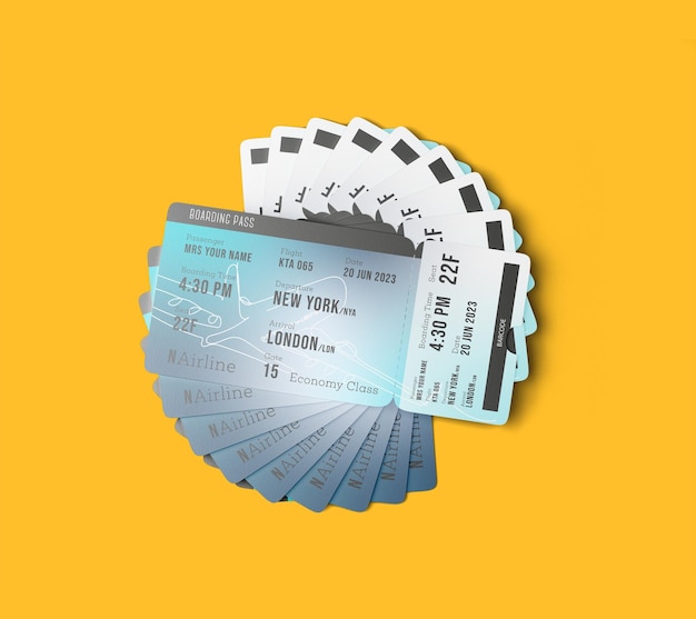 Modèle de billets d'avion