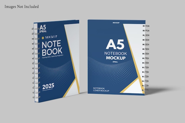 modèle de bloc-notes en spirale a5