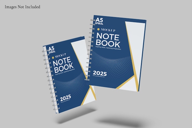 modèle de bloc-notes en spirale a5