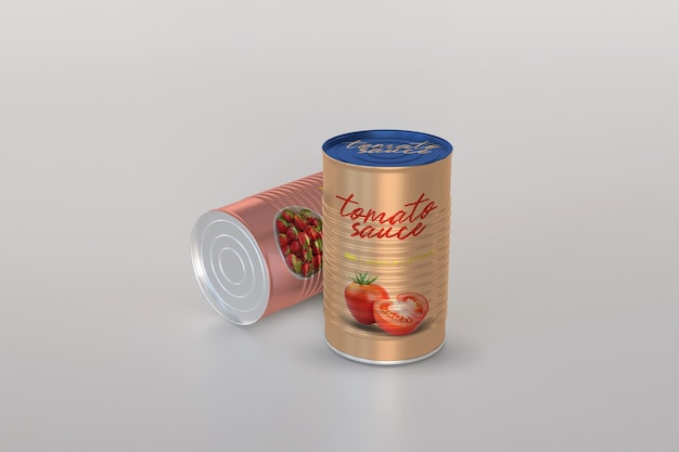 Modèle de boîte à conserve