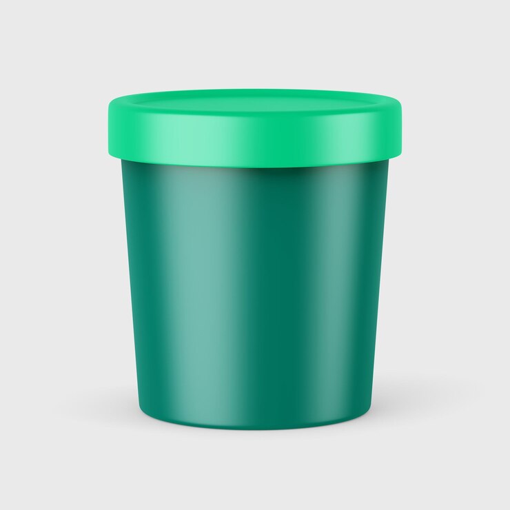 PSD modèle de boîte à crème glacée modifiable