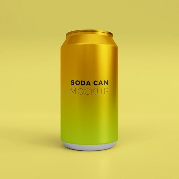 Modèle de boîte à soda réaliste en 3D