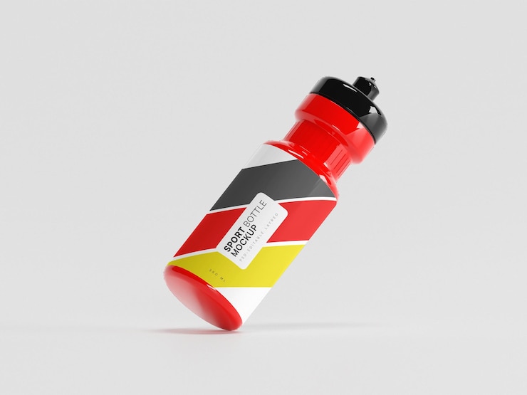 PSD modèle de bouteille d'eau sportive