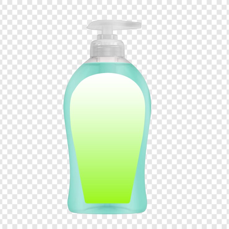 PSD modèle de bouteille avec fond transparent