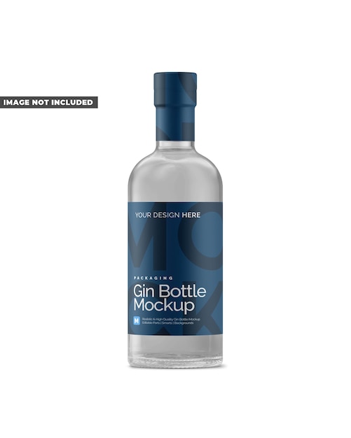 Modèle de bouteille de gin sèche