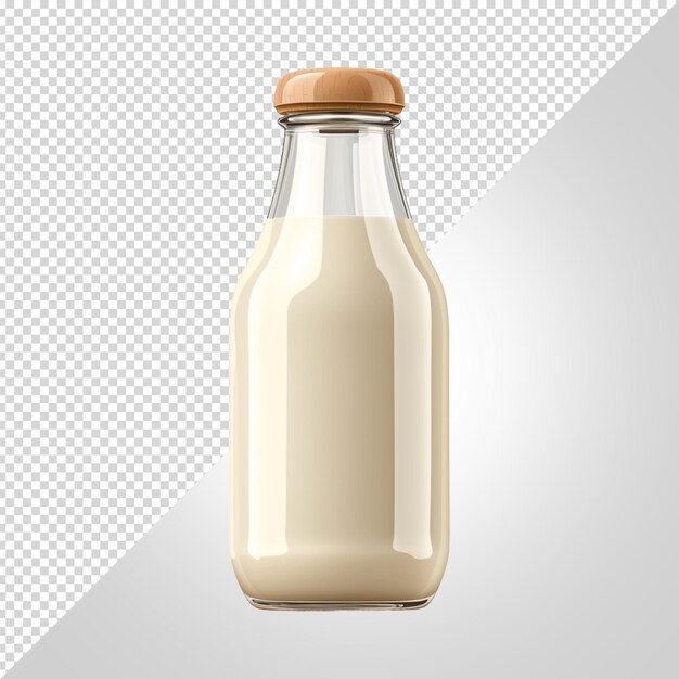 PSD modèle de bouteille de lait isolé