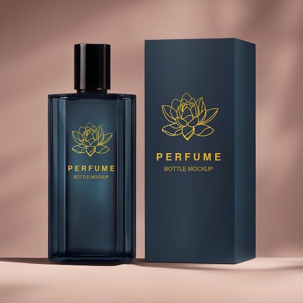 PSD modèle de bouteille de parfum en psd de style minimal