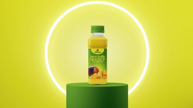 Modèle de bouteille en plastique de jus