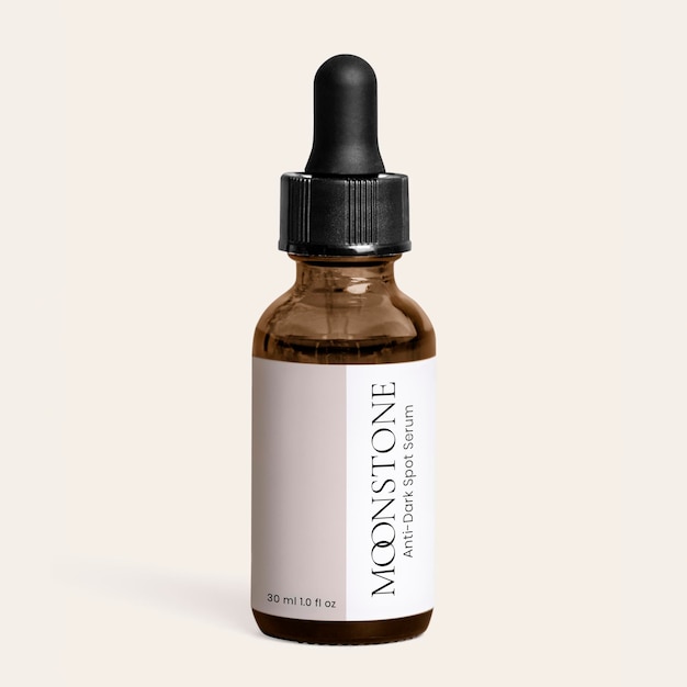 Modèle de bouteille de sérum pour l'emballage de produits de beauté et de soins de la peau