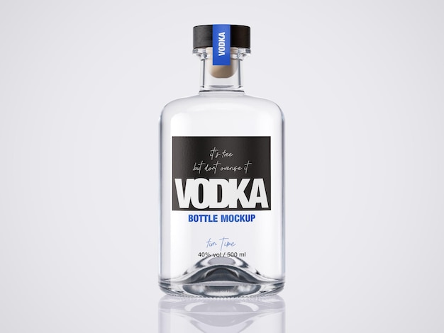 PSD modèle de bouteille de vodka