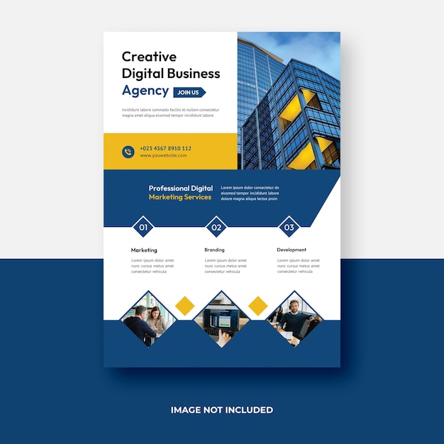 Modèle de brochure d'affaires a4