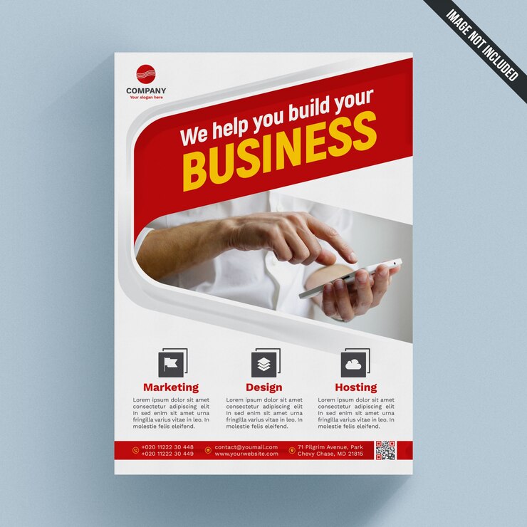 PSD modèle de brochure d&#39;affaires élégant