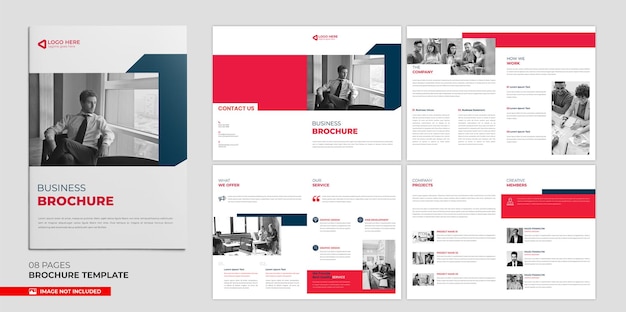 Modèle de brochure d'affaires moderne pour le marketing d'entreprise