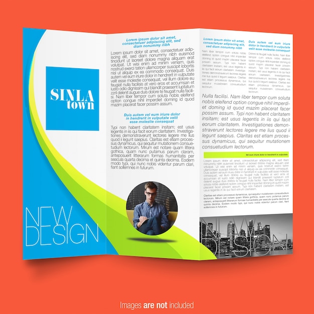 Modèle de brochure d&#39;affaires multicolore